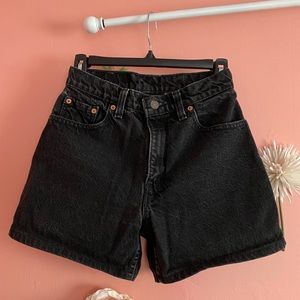 Levi’s Black Jean Shorts
